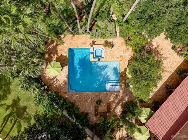 1509 Duke Ave, Mcallen, TX 78504 - drone / aerial view of a pool