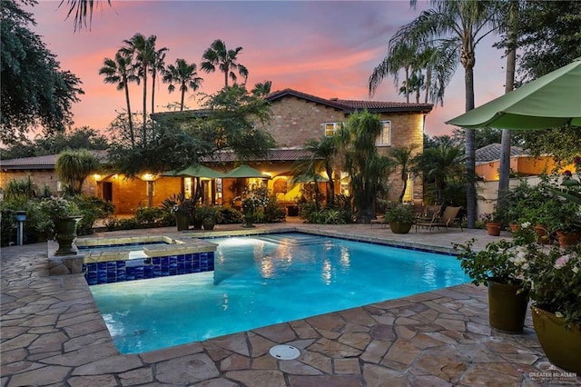 1509 Duke Ave, Mcallen, TX 78504 - view of pool with a patio and a pool with connected hot tub