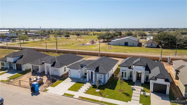 drone / aerial view featuring a residential view