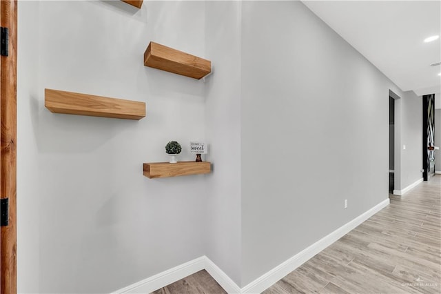 interior space featuring light hardwood / wood-style flooring