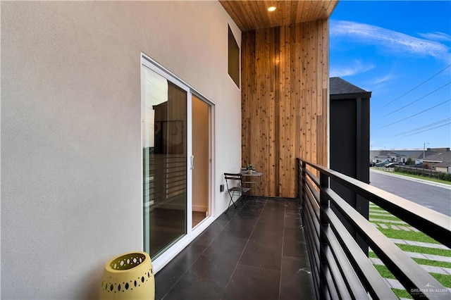 view of balcony