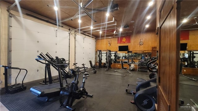 view of exercise room