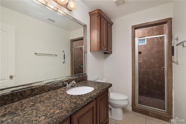 507 Edgewood Ave, Edinburg, TX 78541 - full bathroom featuring visible vents, toilet, and a stall shower