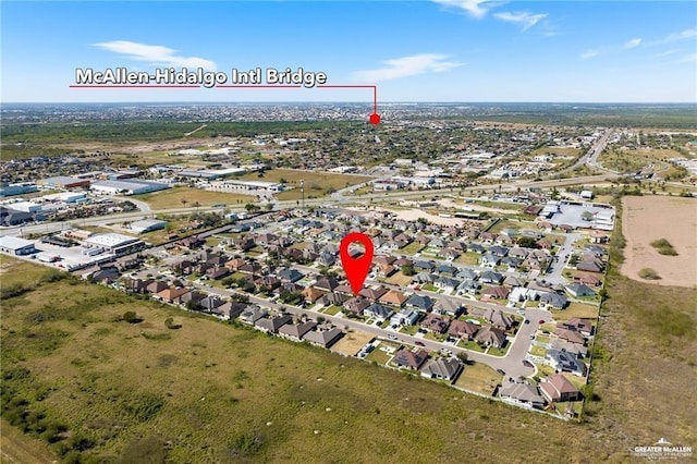304 N 18th St, Hidalgo, TX 78557 - aerial view of property and surrounding area featuring nearby suburban area
