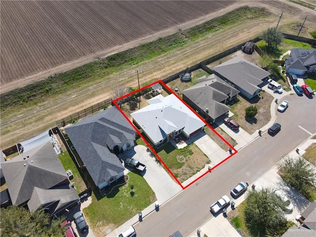 birds eye view of property featuring a residential view