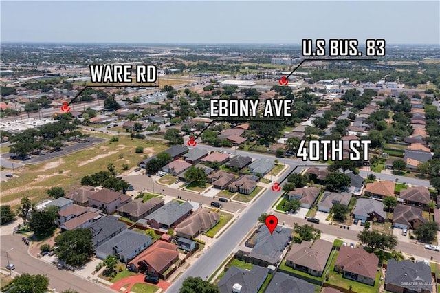 4000 Eucaliptus Ave, Mcallen, TX 78501 - aerial view of property and surrounding area
