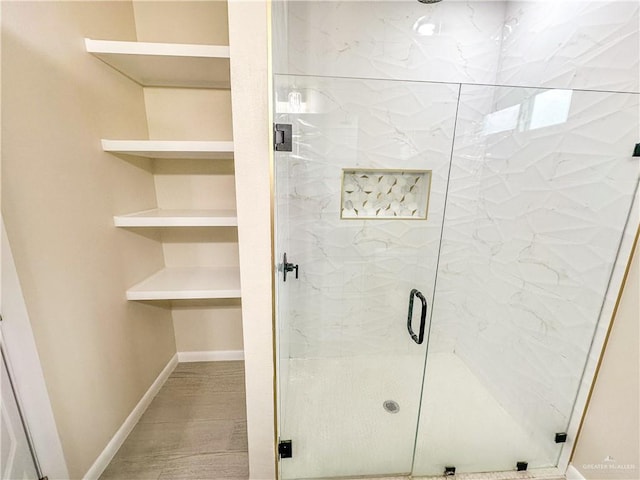 3100 E Zinnia Ave, Alton, TX 78573 - bathroom with a shower stall and baseboards