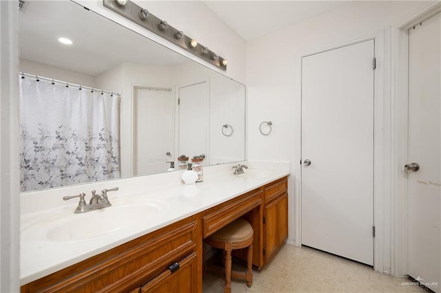 bathroom featuring vanity