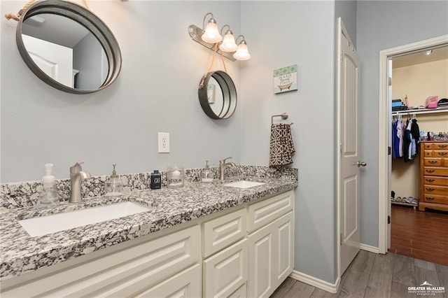 bathroom featuring vanity