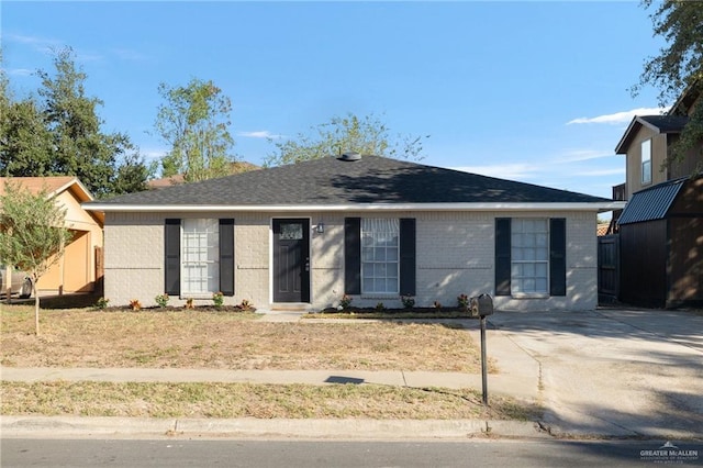 view of ranch-style house