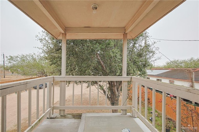 view of balcony