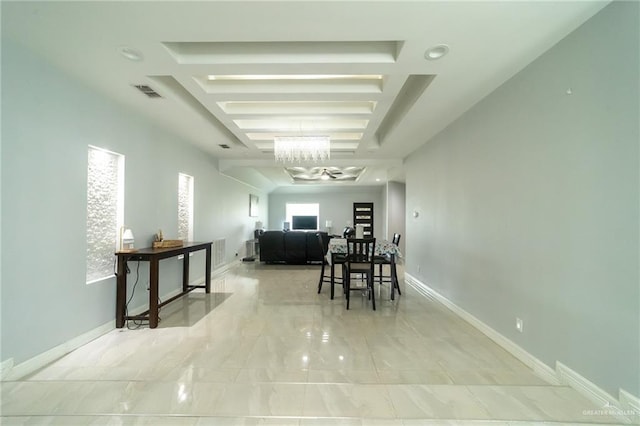 1833 Cortez Dr, Alamo, TX 78516 - dining area featuring a chandelier and marble finish flooring