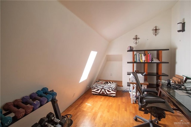 513 S Cynthia St, Mcallen, TX 78501 - office with lofted ceiling and light wood finished floors