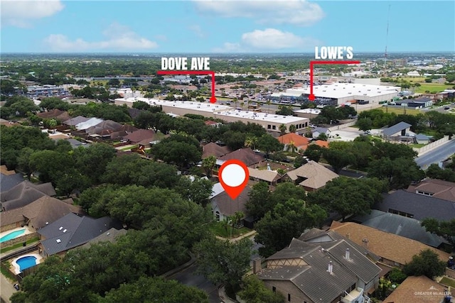 600 Bluebird Ave, Mcallen, TX 78504 - aerial view of residential area