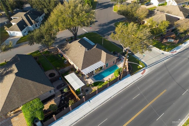 birds eye view of property featuring a residential view