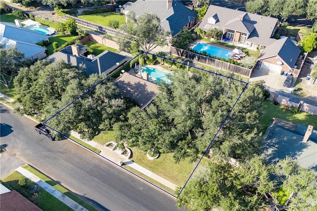 birds eye view of property