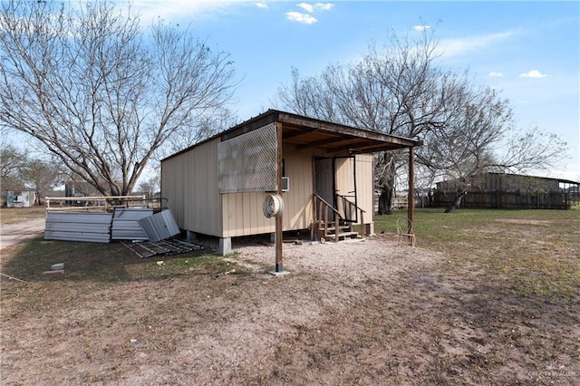 view of outdoor structure