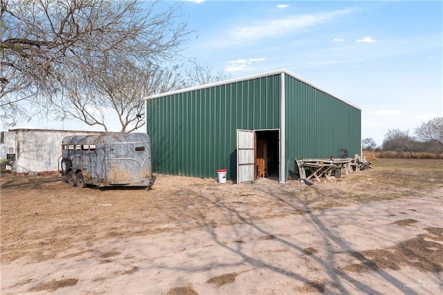 view of outbuilding