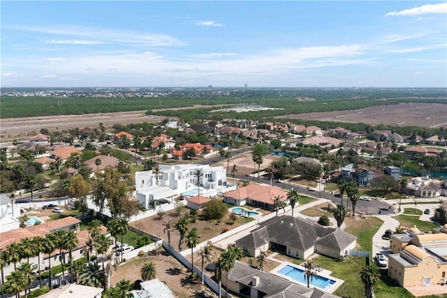 bird's eye view featuring a residential view