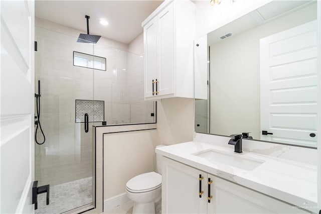 1608 Diplomat Dr, Edinburg, TX 78542 - full bath with vanity, a stall shower, and toilet