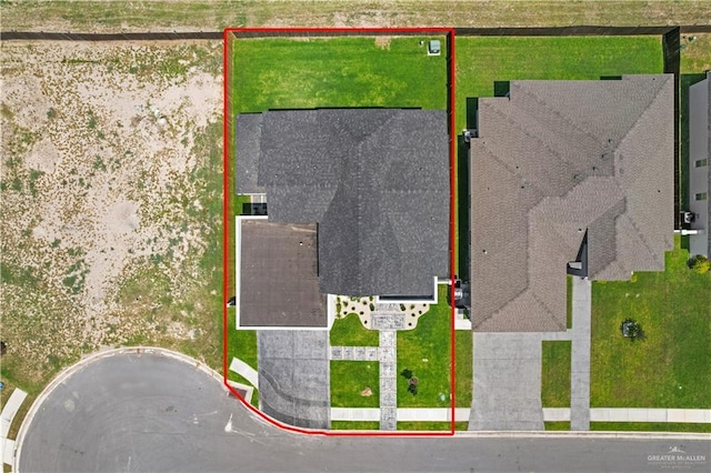 4916 N 26th St, Mcallen, TX 78504 - aerial overview of property's location featuring property parcel outlined