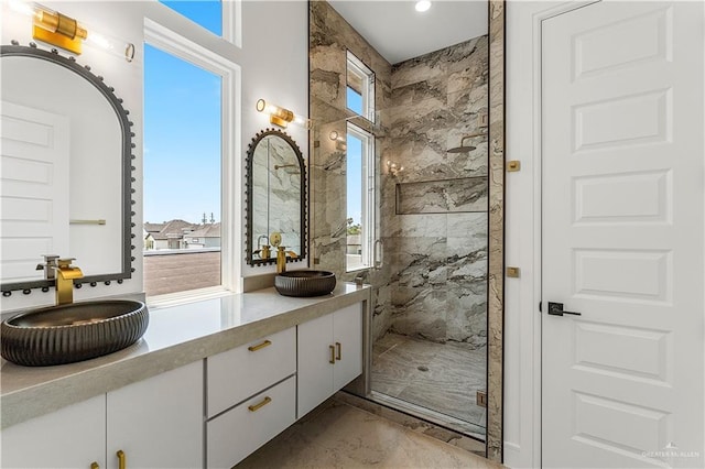 4916 N 26th St, Mcallen, TX 78504 - full bath with a marble finish shower and double vanity