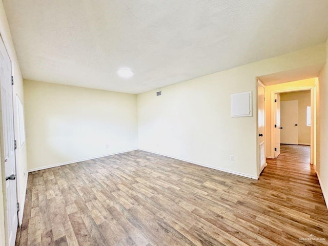 empty room featuring light hardwood / wood-style flooring