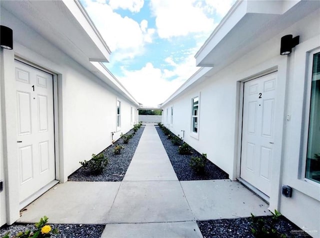 view of home's exterior featuring a patio