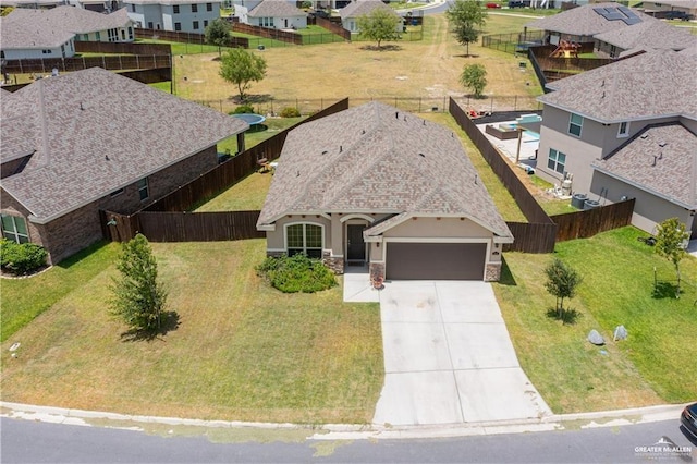 birds eye view of property featuring a residential view