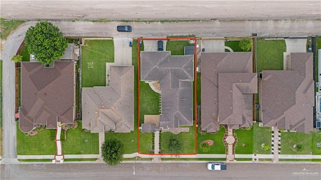 3313 Cornell Ave, Mcallen, TX 78504 - aerial view of residential area with property boundaries highlighted