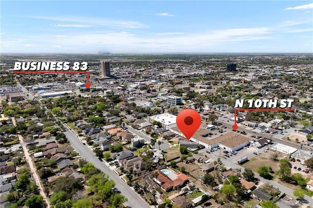 505 N 9th St, Mcallen, TX 78501 - aerial view
