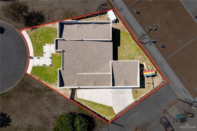 505 N 9th St, Mcallen, TX 78501 - aerial overview of property's location featuring property boundaries highlighted