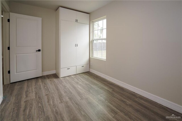 unfurnished bedroom featuring light hardwood / wood-style floors