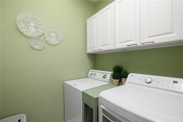 311 S Templo Dorado St, Mission, TX 78572 - laundry room featuring separate washer and dryer and cabinet space