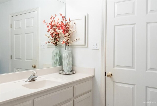 bathroom with vanity