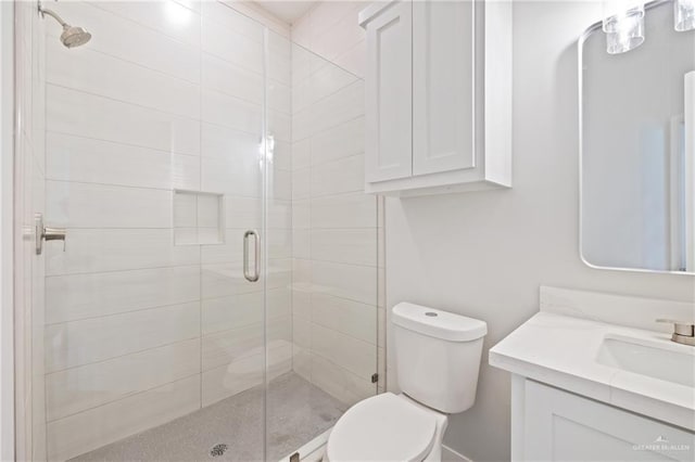 2214 N Gaytan St, Edinburg, TX 78542 - full bath with a shower stall, toilet, and vanity