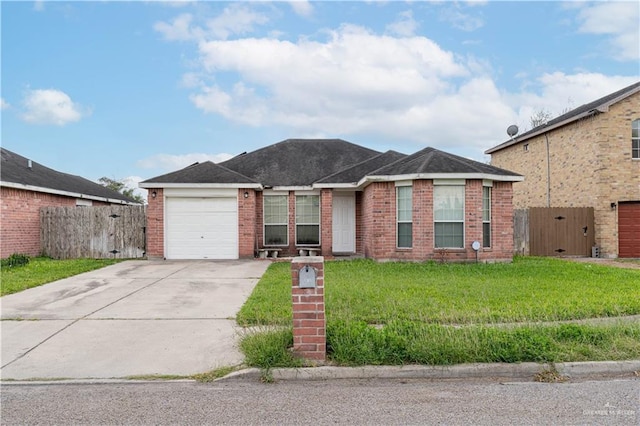 1610 E Yary Dr, Edinburg, TX 78542 - ranch-style house featuring brick siding, driveway, and fence