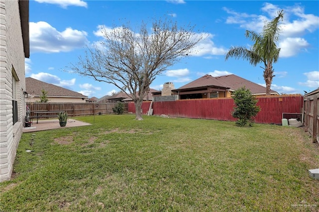 view of yard featuring a patio area