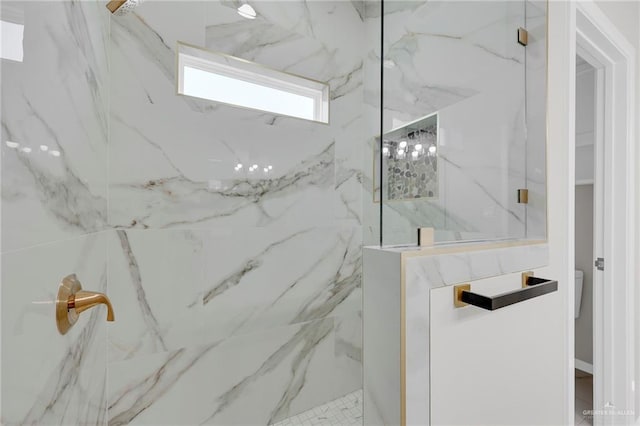 2313 Blue Sky Dr, Weslaco, TX 78599 - bathroom with a marble finish shower