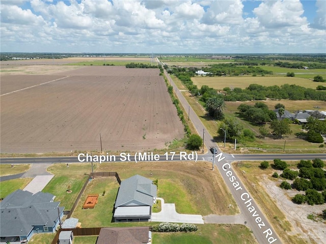 drone / aerial view featuring a rural view