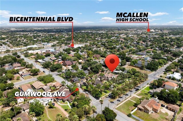 707 N 15th St, Mcallen, TX 78501 - aerial view of residential area