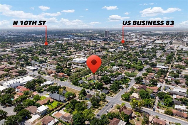 707 N 15th St, Mcallen, TX 78501 - bird's eye view