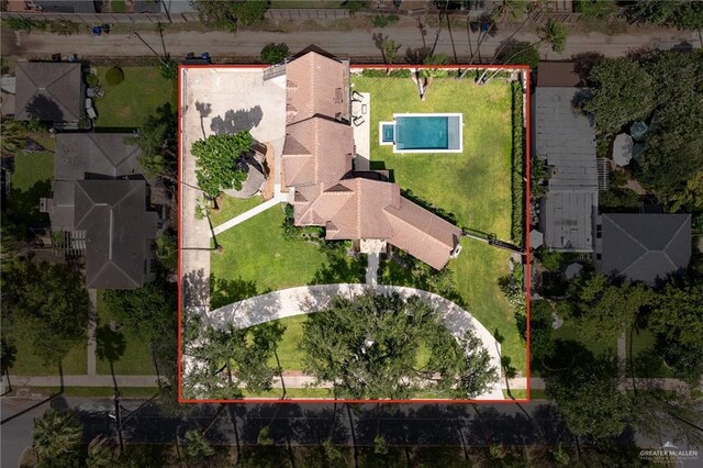 707 N 15th St, Mcallen, TX 78501 - view of property location featuring property parcel outlined