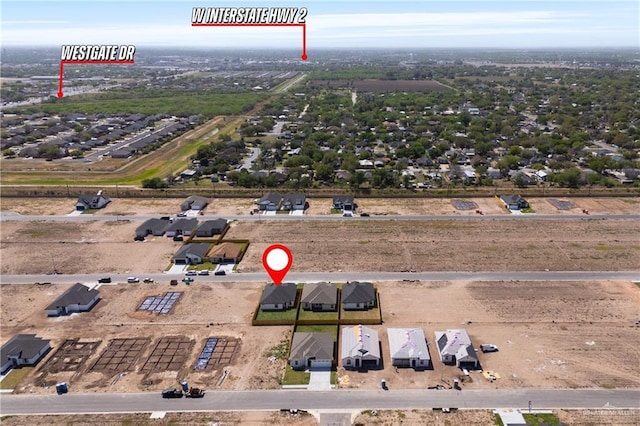 2200 Zinnia St, Weslaco, TX 78599 - drone / aerial view