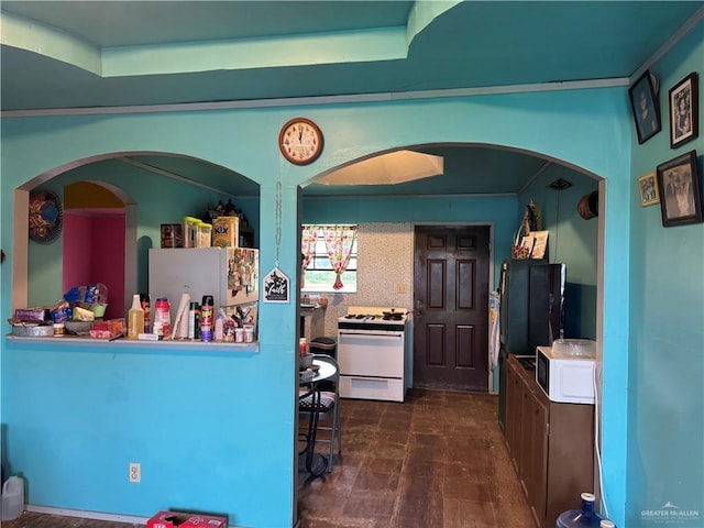 kitchen featuring white appliances