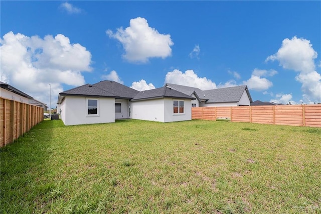 910 Azalea St, Mission, TX 78574 - rear view of house featuring a fenced backyard and stucco siding