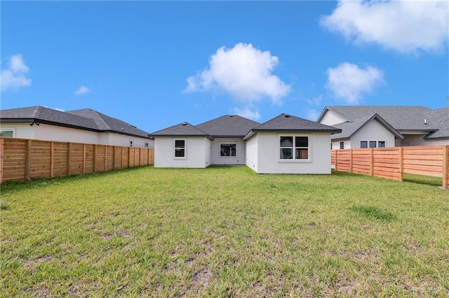 910 Azalea St, Mission, TX 78574 - rear view of property with a fenced backyard and stucco siding