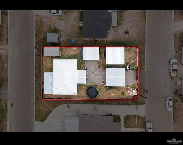 9913 Daniec St, Edinburg, TX 78542 - aerial overview of property's location with property boundaries highlighted