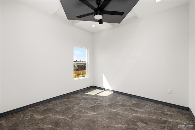 509 Demi St, Edinburg, TX 78542 - unfurnished room with baseboards, a ceiling fan, and recessed lighting