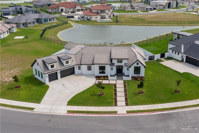 4825 Estancia Pkwy, Mcallen, TX 78504 - aerial perspective of suburban area with a large body of water